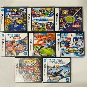Nintendo DS Lot Of 8 Game Cases With Manuals- No Games Included
